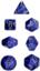 CHX 27436 Blue w/Gold Vortex Polyhedral 7-Die Set